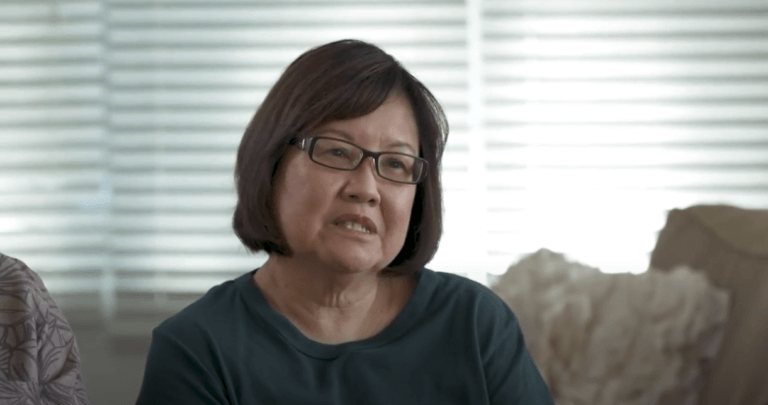 Emergency room patient Janis talking